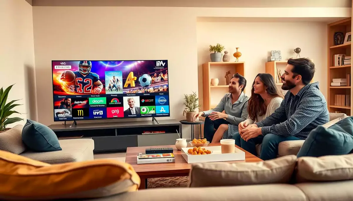 Best IPTV provider UK 2026 – family watching live TV